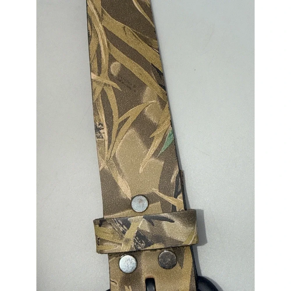 Bill Jordan Advantage Wetlands Camo Hunting Belt Royden Leather USA 38